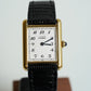 Cartier Vintage Tank Must Vermeil Gold Plated Silver