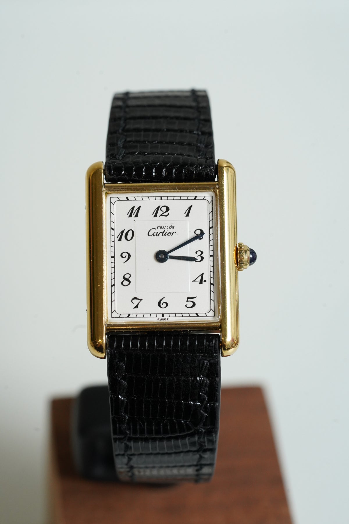 Cartier Vintage Tank Must Vermeil Gold Plated Silver