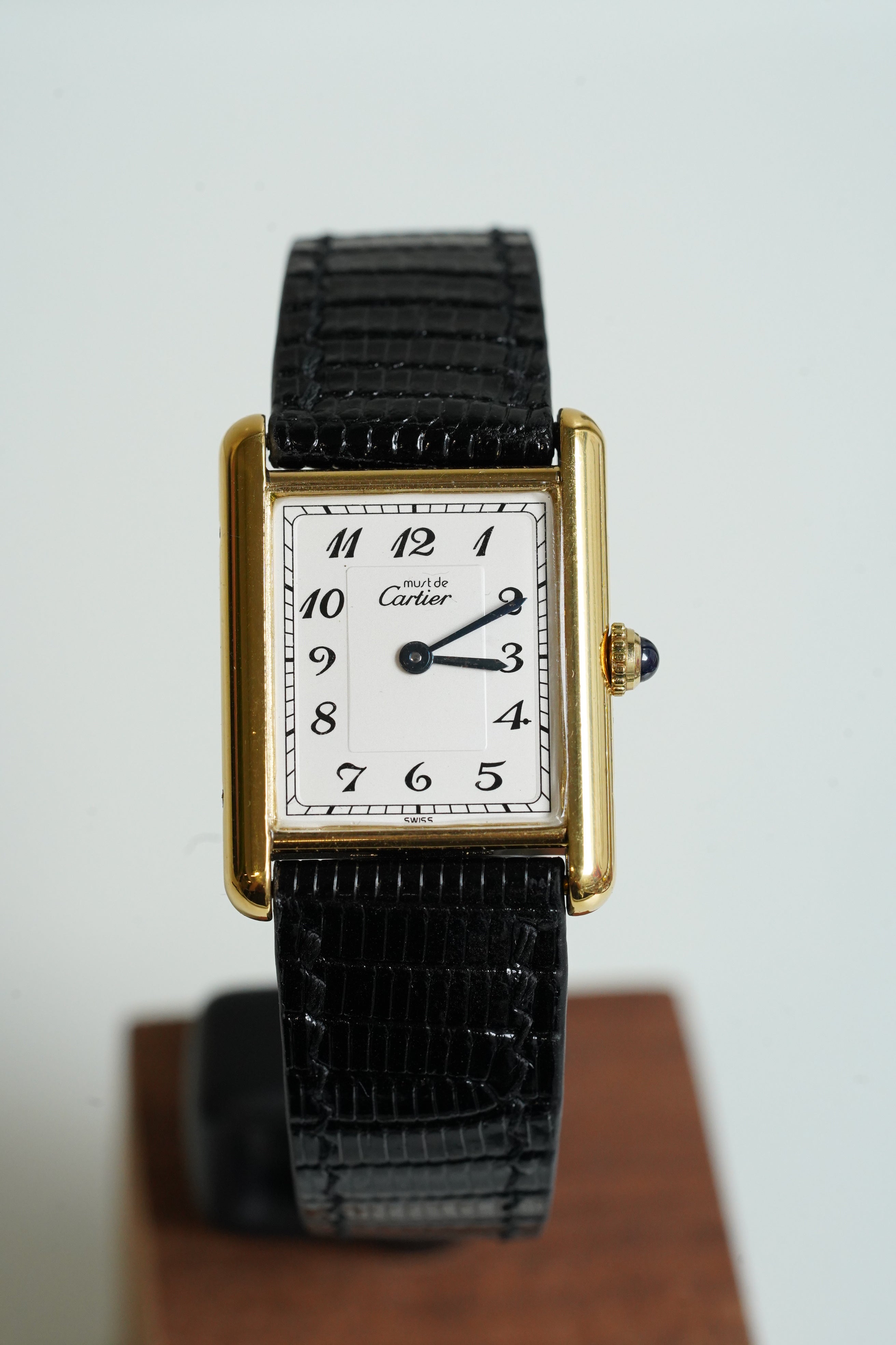 Cartier Vintage Tank Must Vermeil Gold Plated Silver