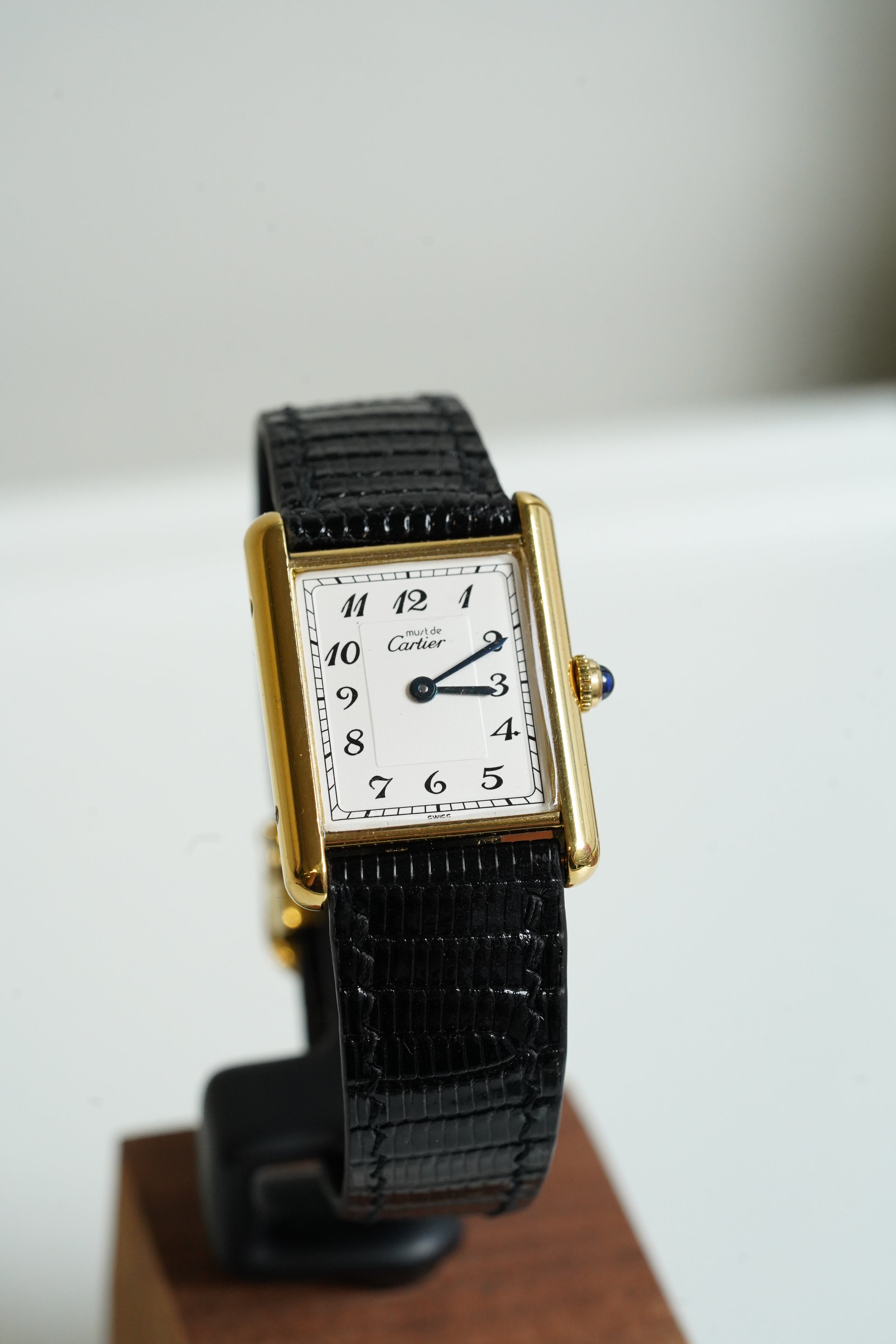 Cartier Vintage Tank Must Vermeil Gold Plated Silver