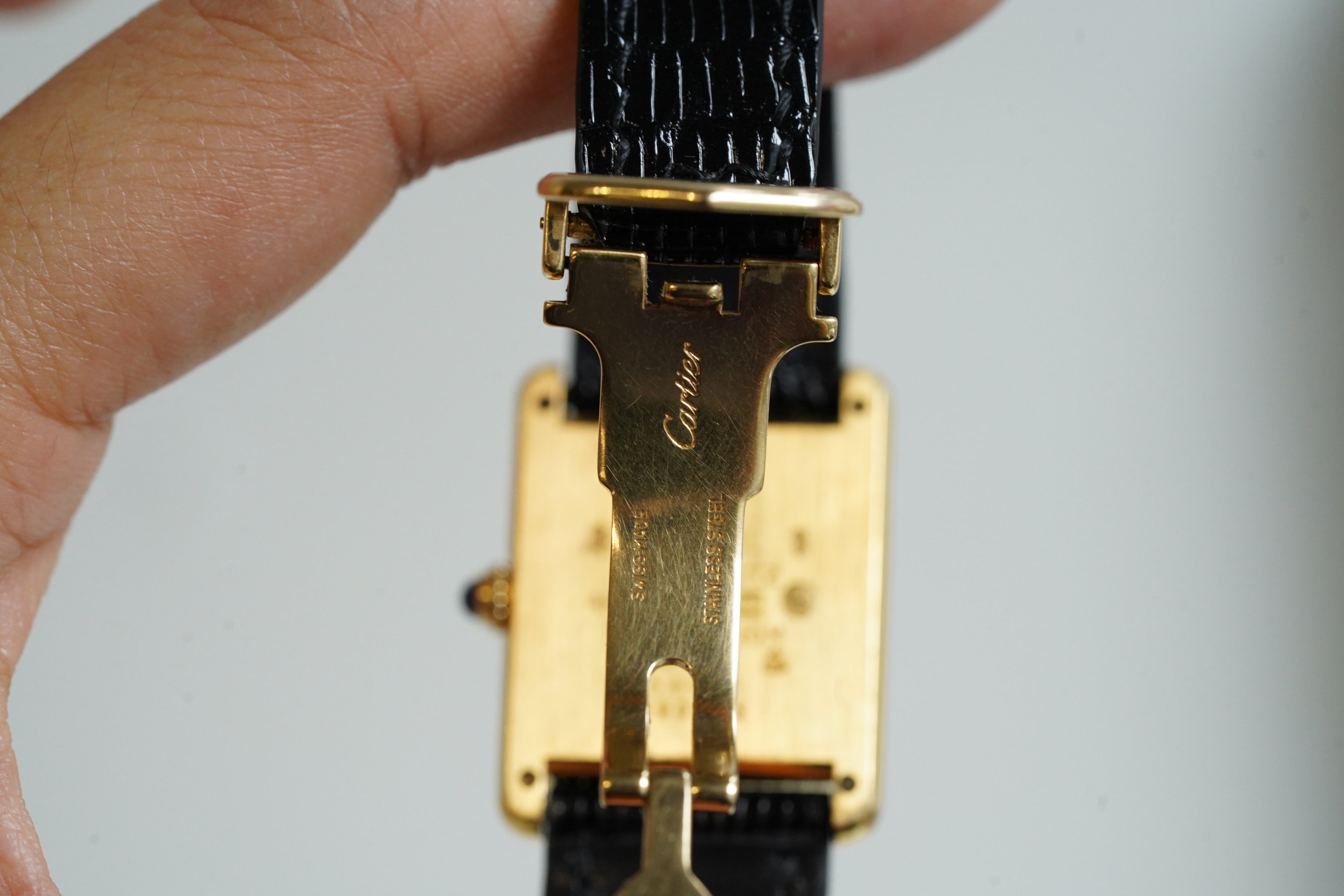 Cartier Vintage Tank Must Vermeil Gold Plated Silver