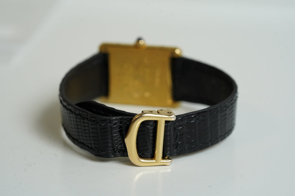 Cartier Vintage Tank Must Vermeil Gold Plated Silver