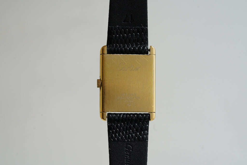 Cartier Vintage Tank Must Vermeil Gold Plated Silver