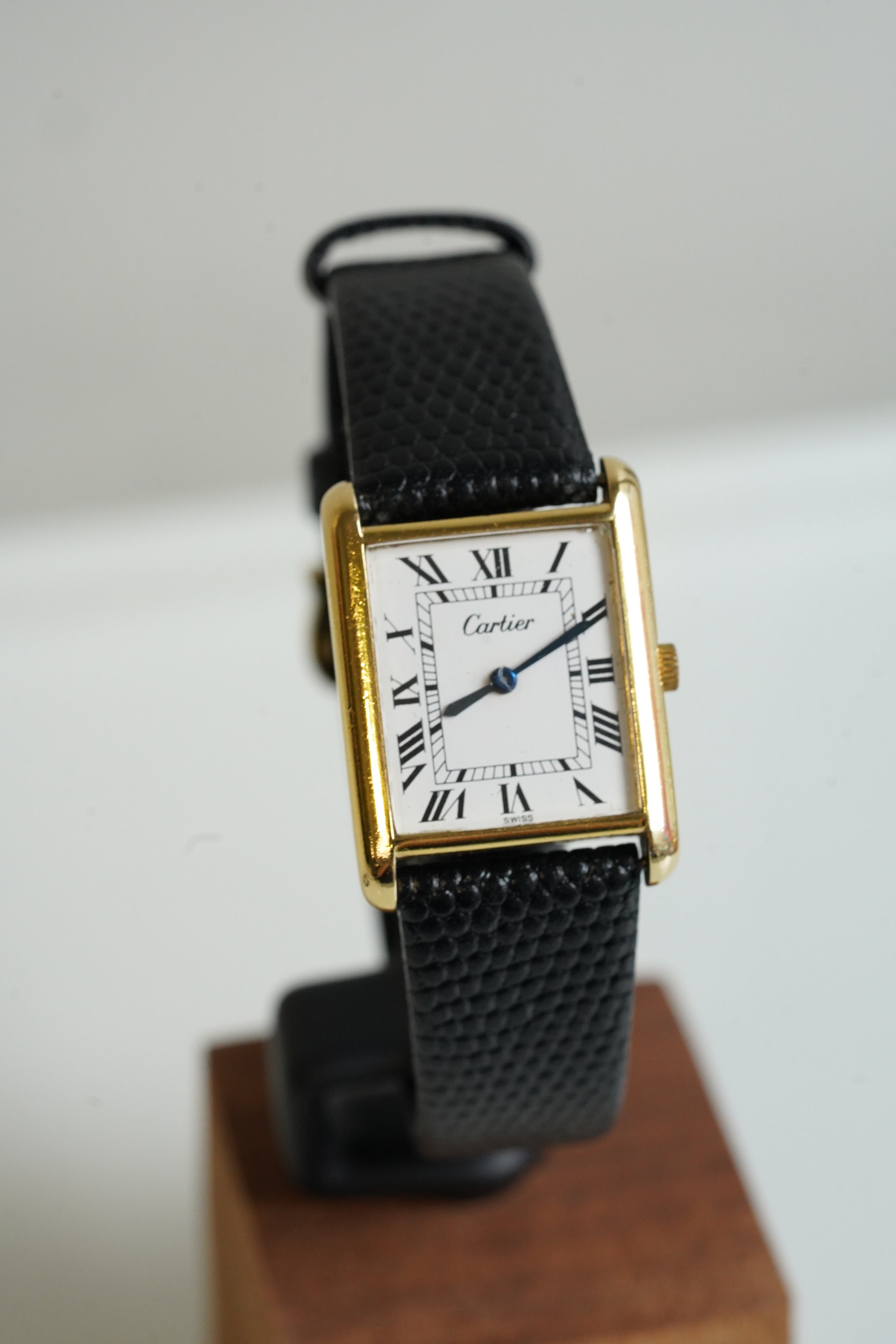 Cartier Vintage Tank Must Vermeil Gold Plated Silver