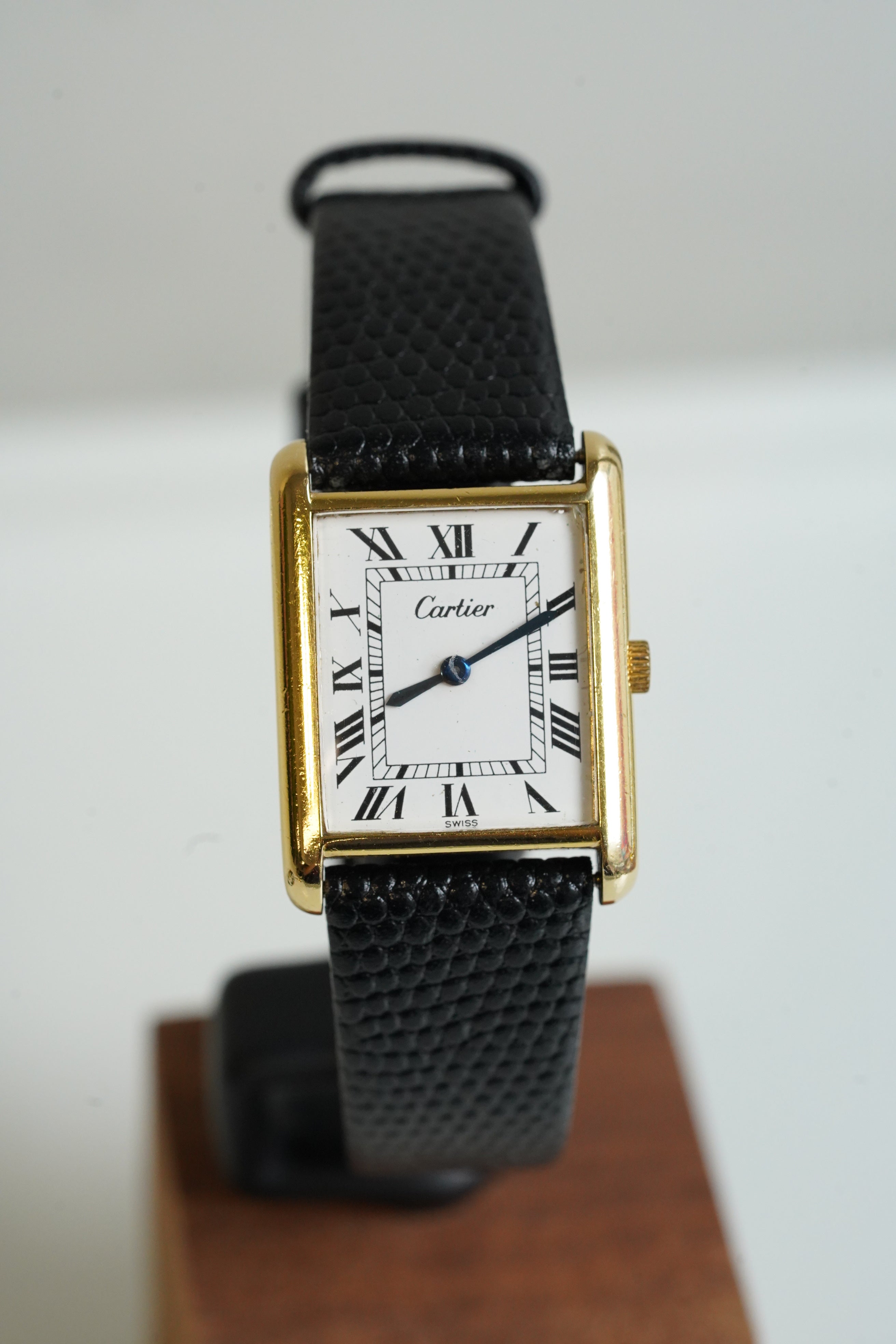 Cartier Vintage Tank Must Vermeil Gold Plated Silver