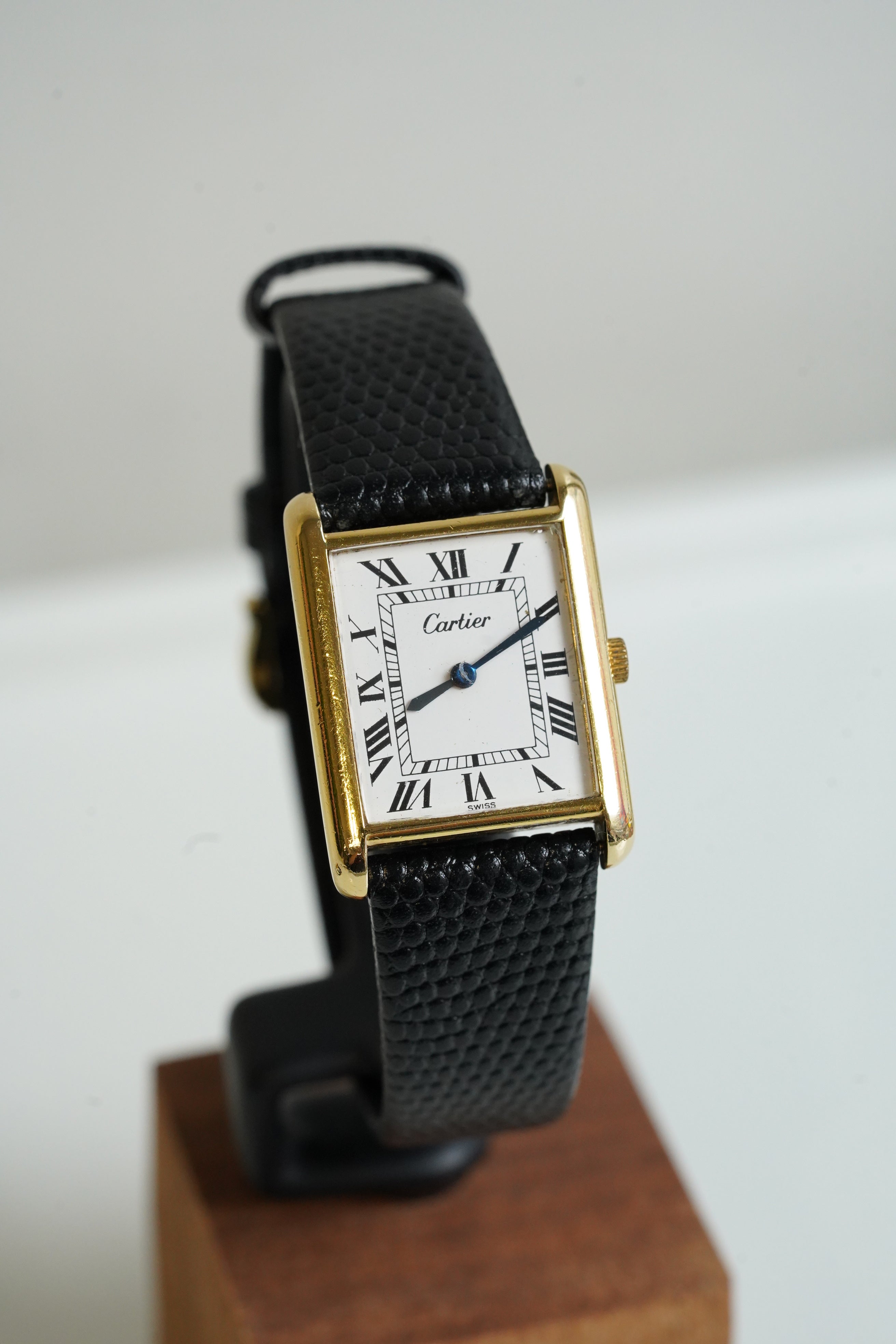 Cartier Vintage Tank Must Vermeil Gold Plated Silver