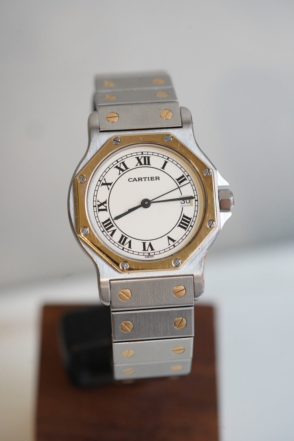 Cartier Santos LM Octagon Tropical Dial Quartz