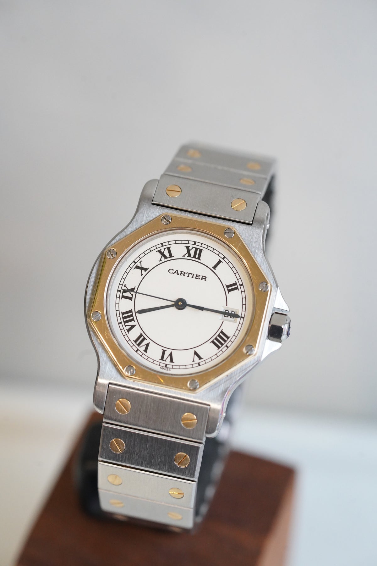 Cartier Santos LM Octagon Tropical Dial Quartz