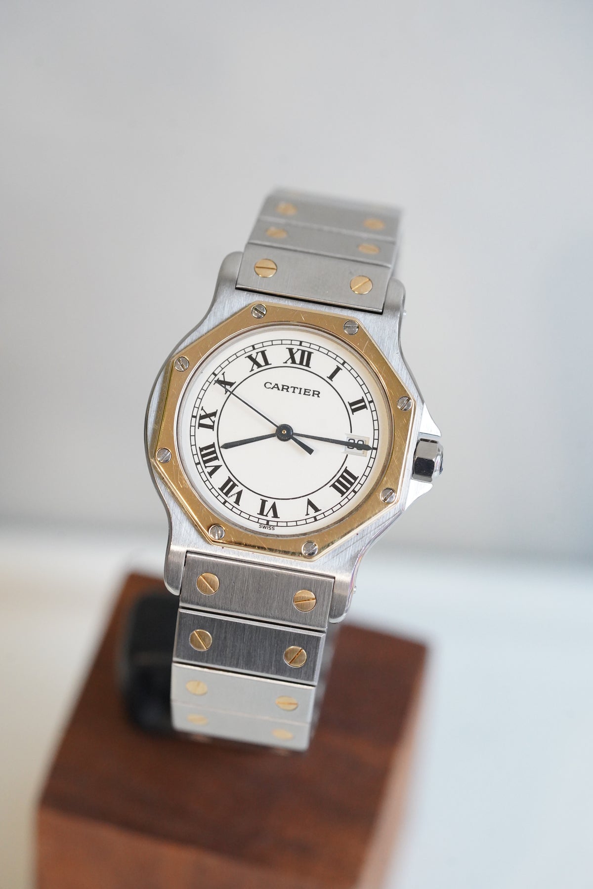 Cartier Santos LM Octagon Tropical Dial Quartz