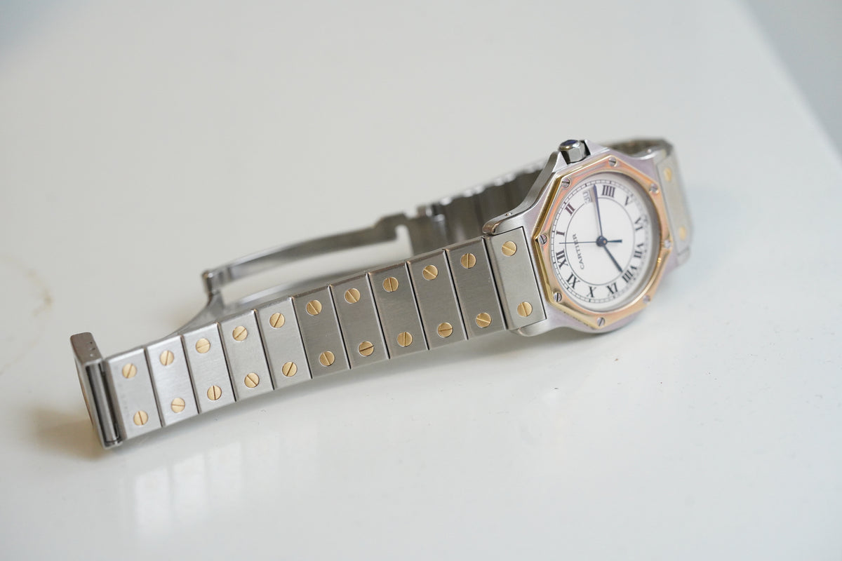 Cartier Santos LM Octagon Tropical Dial Quartz