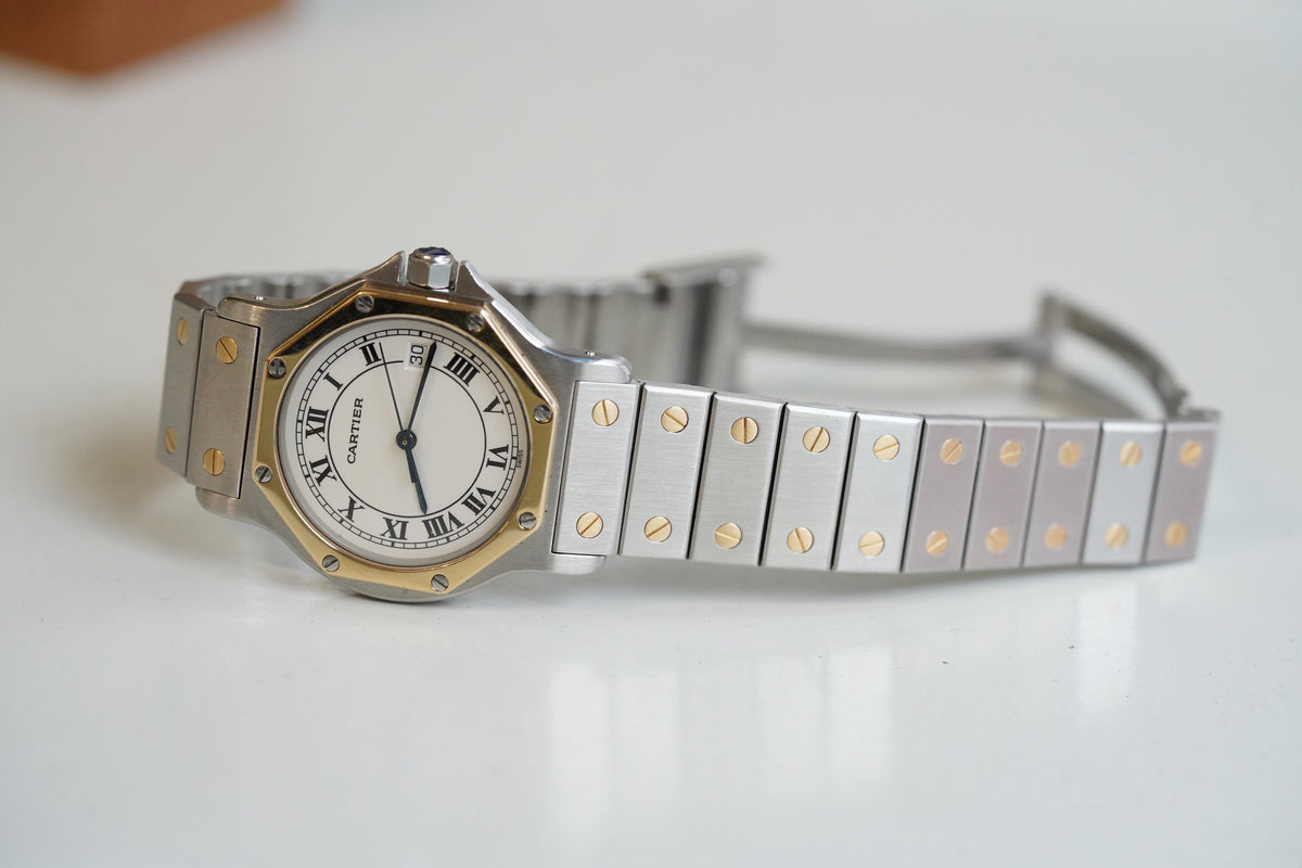 Cartier Santos LM Octagon Tropical Dial Quartz