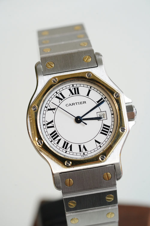 Cartier Santos LM Octagon Tropical Dial