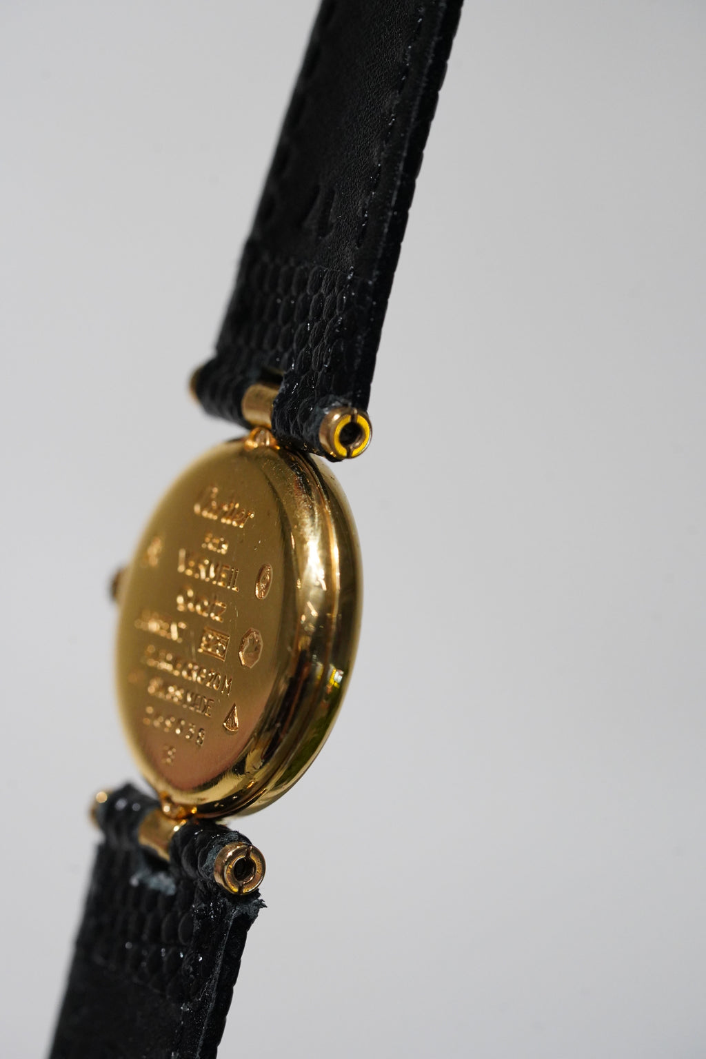 Cartier Vintage Vermeil Gold Plated Silver  / yellow Dial