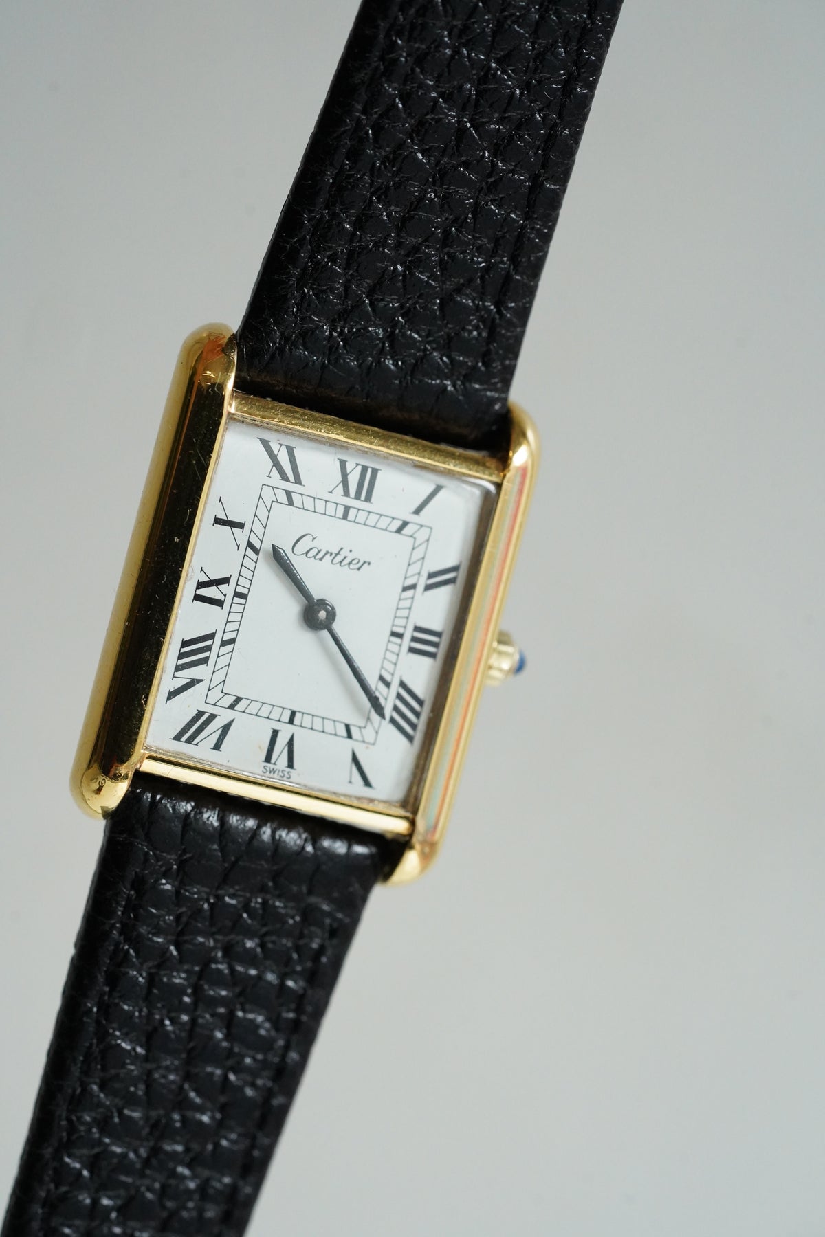 Cartier Vintage Tank Must Vermeil Gold Plated Silver