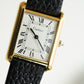 Cartier Vintage Tank Must Vermeil Gold Plated Silver