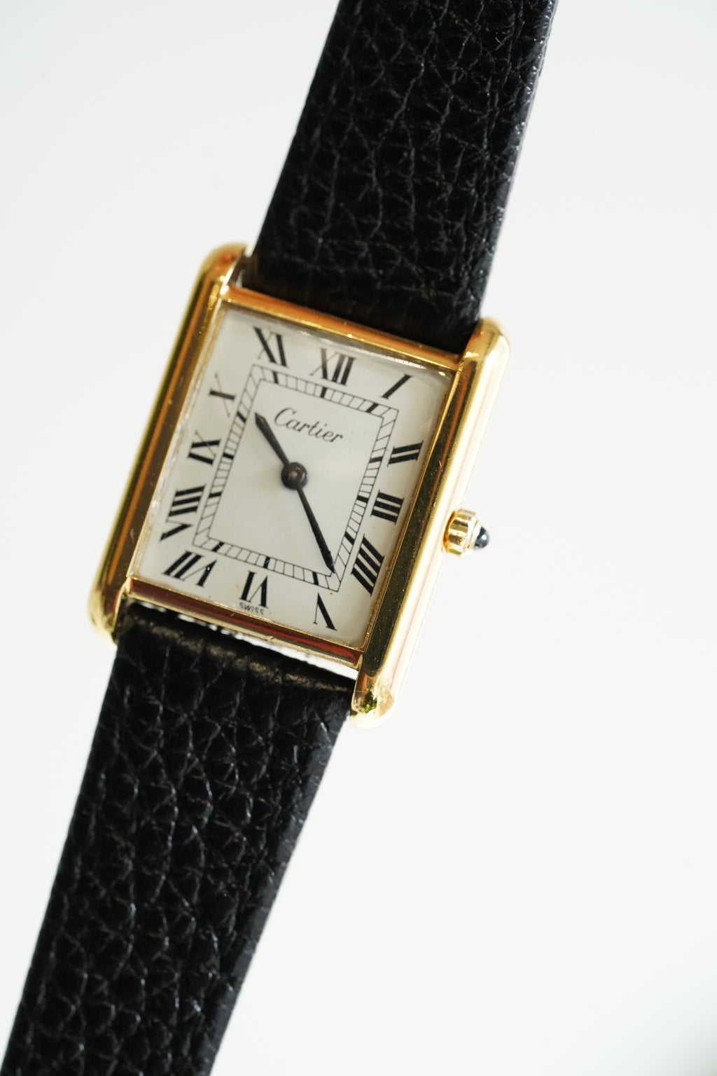Cartier Vintage Tank Must Vermeil Gold Plated Silver