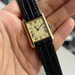 Cartier Vintage Tank Must Vermeil Gold Plated Silver  / Yellow Dial (full set)