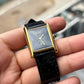 Cartier Vintage Tank Must Vermeil Gold Plated Silver  / Black Dial